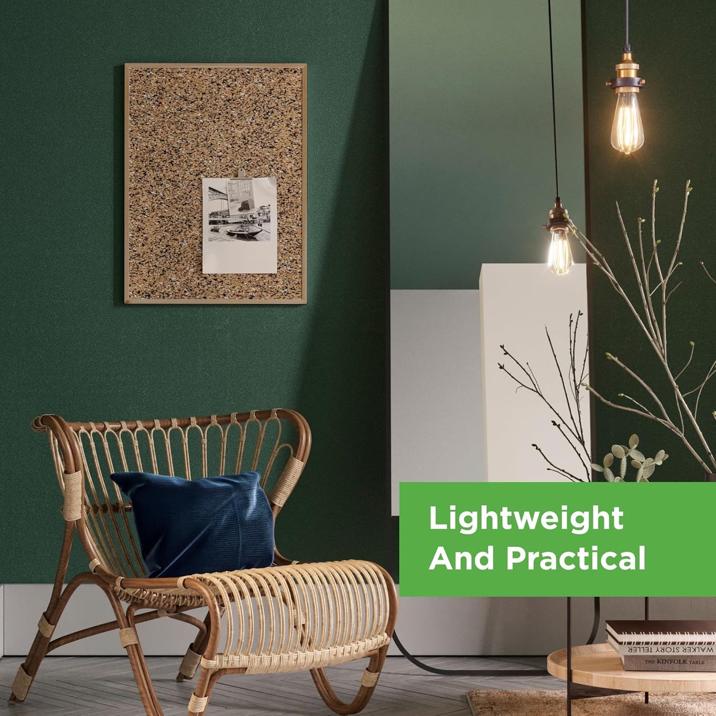 Go4Cork Framed Cork Bulletin Board - 23.6”x 15.7” | Premium Double-Sided Pine Frame Eco Cork Memoboard | Office, Home & Classroom Organization Decor | Pushpins & Set Up Accessories Included