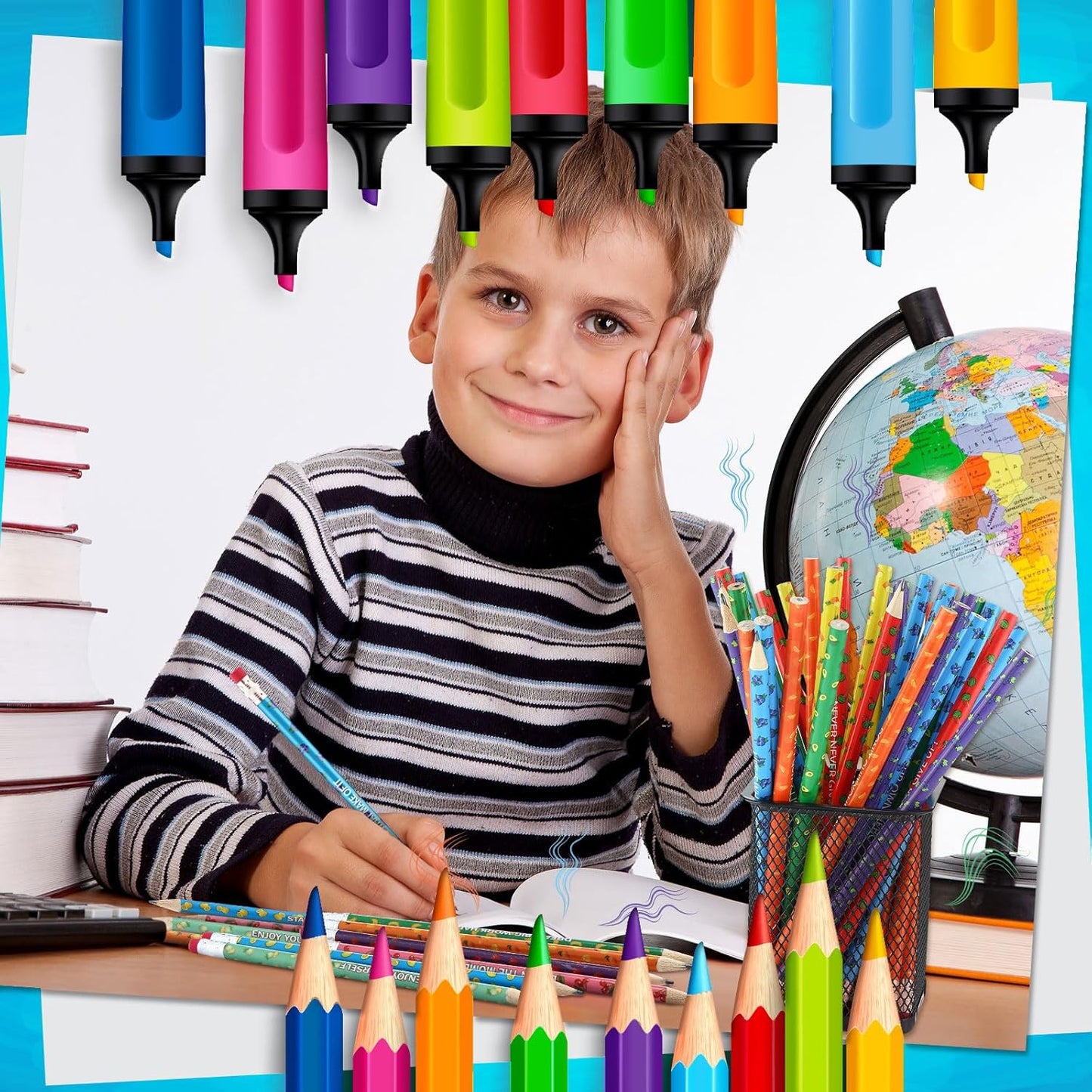 720 Pcs Scented Pencils Bulk for Kids Inspirational Motivational Cute Fun Fruit Wood Smelly Graphite Pencils with Erasers for School Classroom Office Students Girls Boys Gifts Supplies