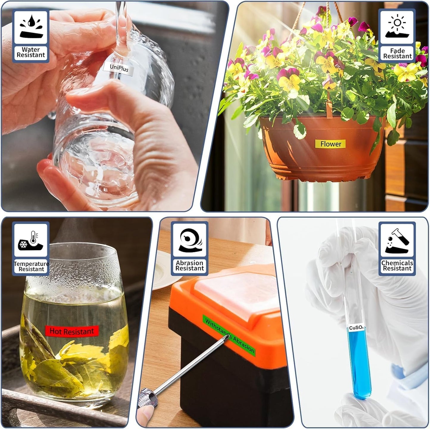 Compatible for Brother Tze-221 Tze-121 Tze-421 Tze-521 Tze-621 Tze-721 Tz Tape 9mm 0.35" Laminated Tape Label Maker Tape for P Touch PTD200 PTD210 PTH110 PTD220 PTD600 PTD400AD, 6-Pack