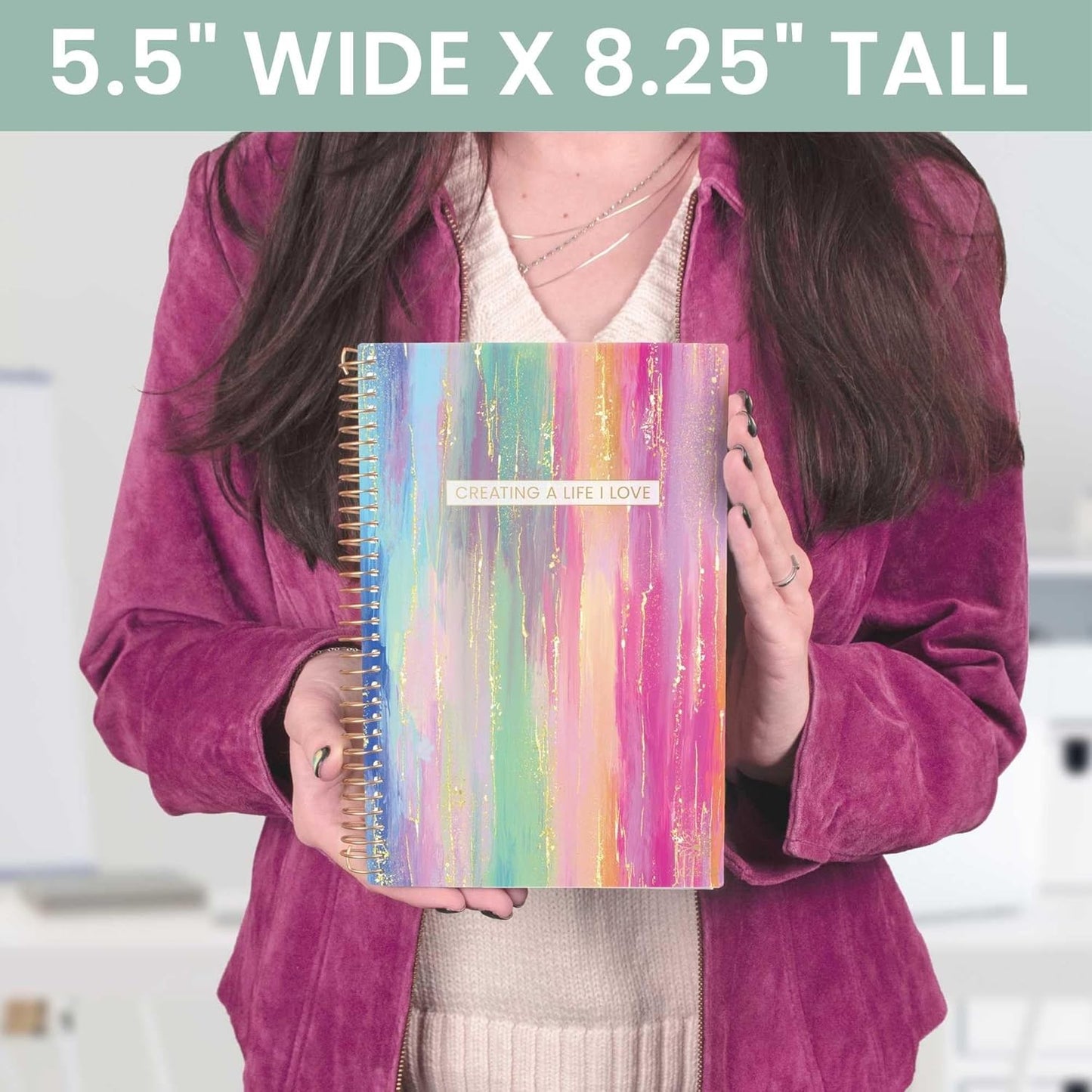 bloom daily planners Academic Planner 2025-2026 (July 2025 - July 2026) - A5 Weekly & Monthly Calendar Agenda Organizer Book with Stickers - 5.5" x 8.25" - Creating A Life I Love