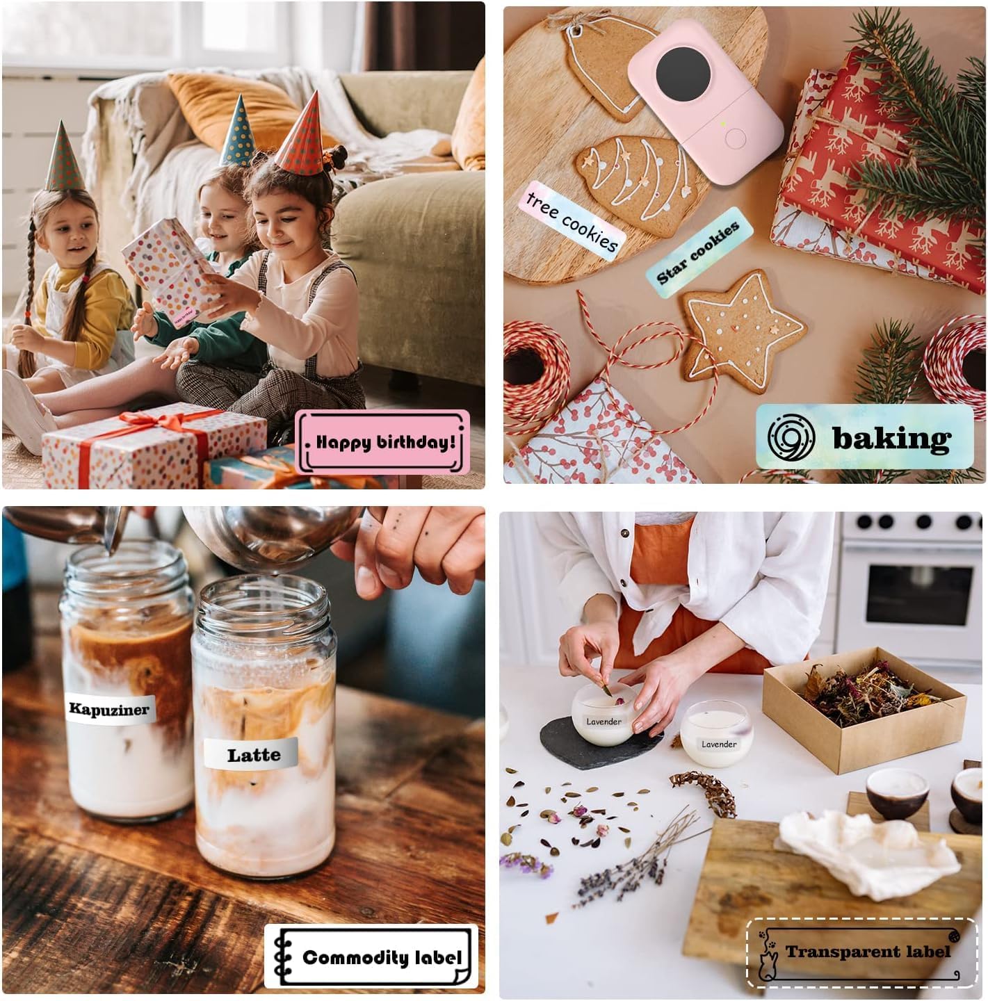 Phomemo Label Maker Machine, D30 Portable Handheld Bluetooth Mini Label Printer, Multiple Templates Smartphone Thermal Small Label Maker for Kids School Items, Classroom Teacher Supplies, Easy to Use