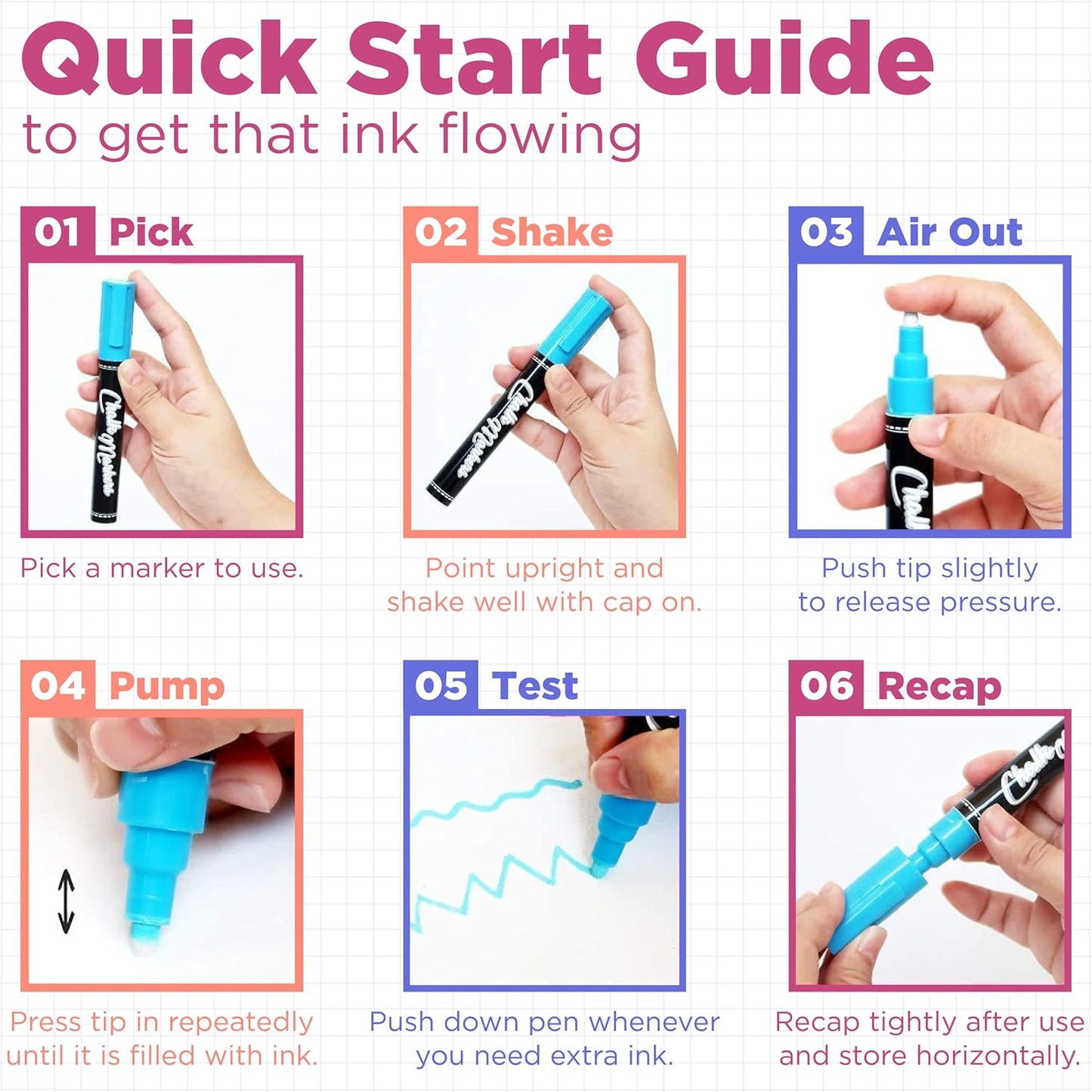 Extra Fine Tip Chalk Markers - (1mm Tip, Pack of 40) Neon, Pastel & Metallic | Erasable Liquid Chalk Pens for Chalkboard, Blackboard, Window, Labels, Bistro, Glass - Wet Erase Markers Fine Point