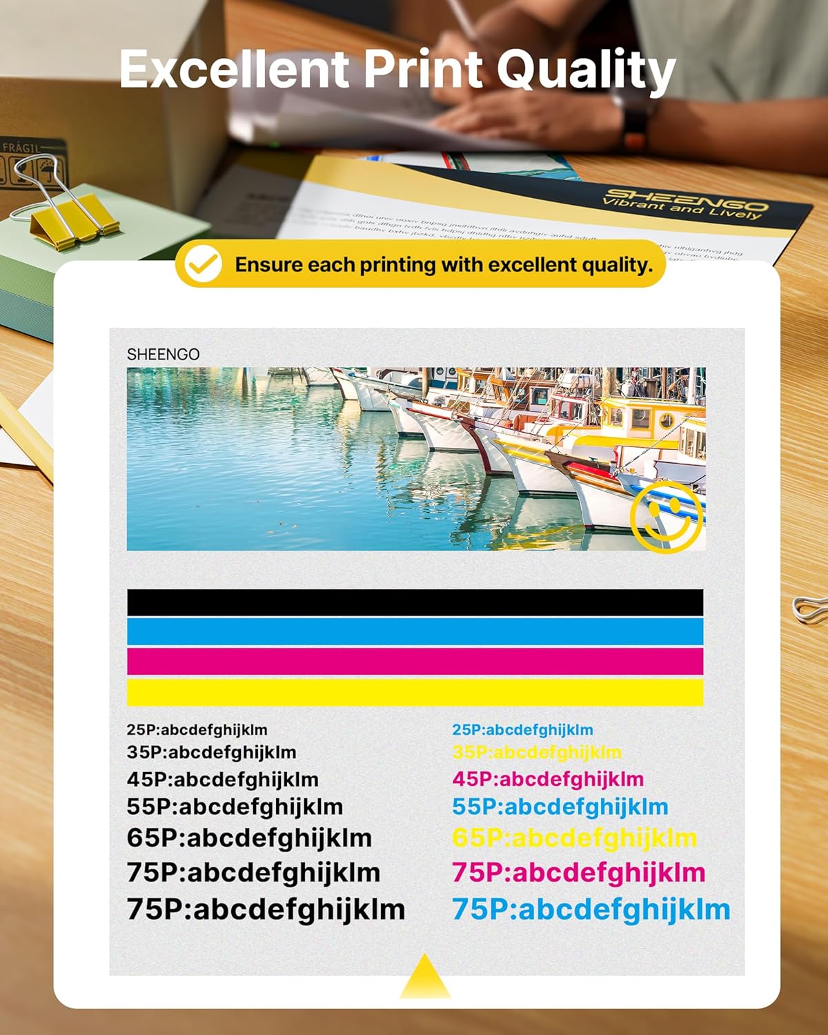 923XL 923e 923 Ink Cartridges for HP Printers with Chip Replacement for HP Ink 923e 923 for OfficeJet Pro 8135 8130 8139 8138 8122 8120 8124 8125 8130 8132 8134 Printer, Black Cyan Magenta Yellow