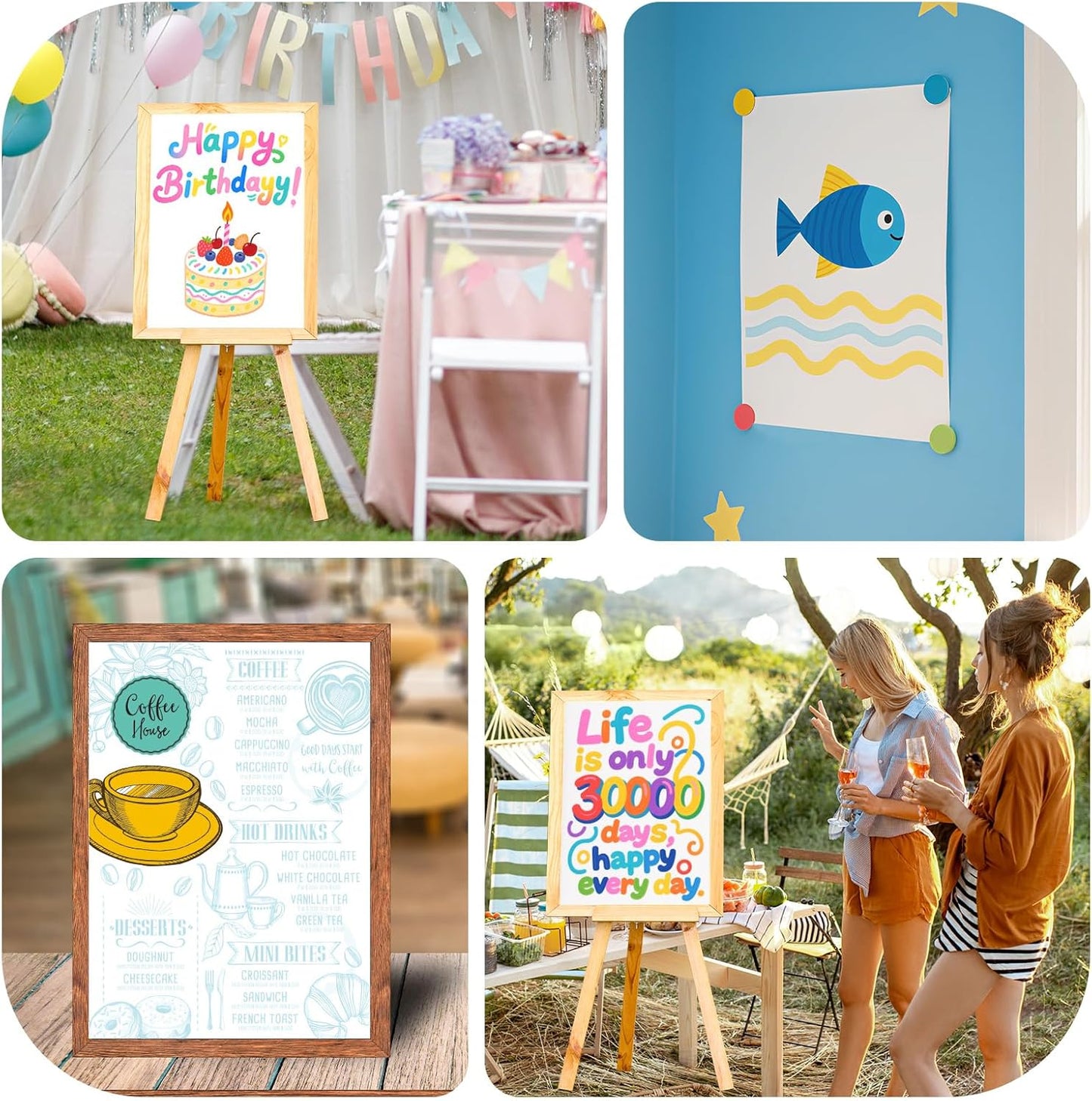 25 Pcs White Poster Board Paper 11.7 x 16.5, ROOKEA White Vision Boards Bulk Smart Posterboard Blank Graphic Display Card Paper for Drawing Artwork School Arts Crafts Classroom Projects Scrapbooking