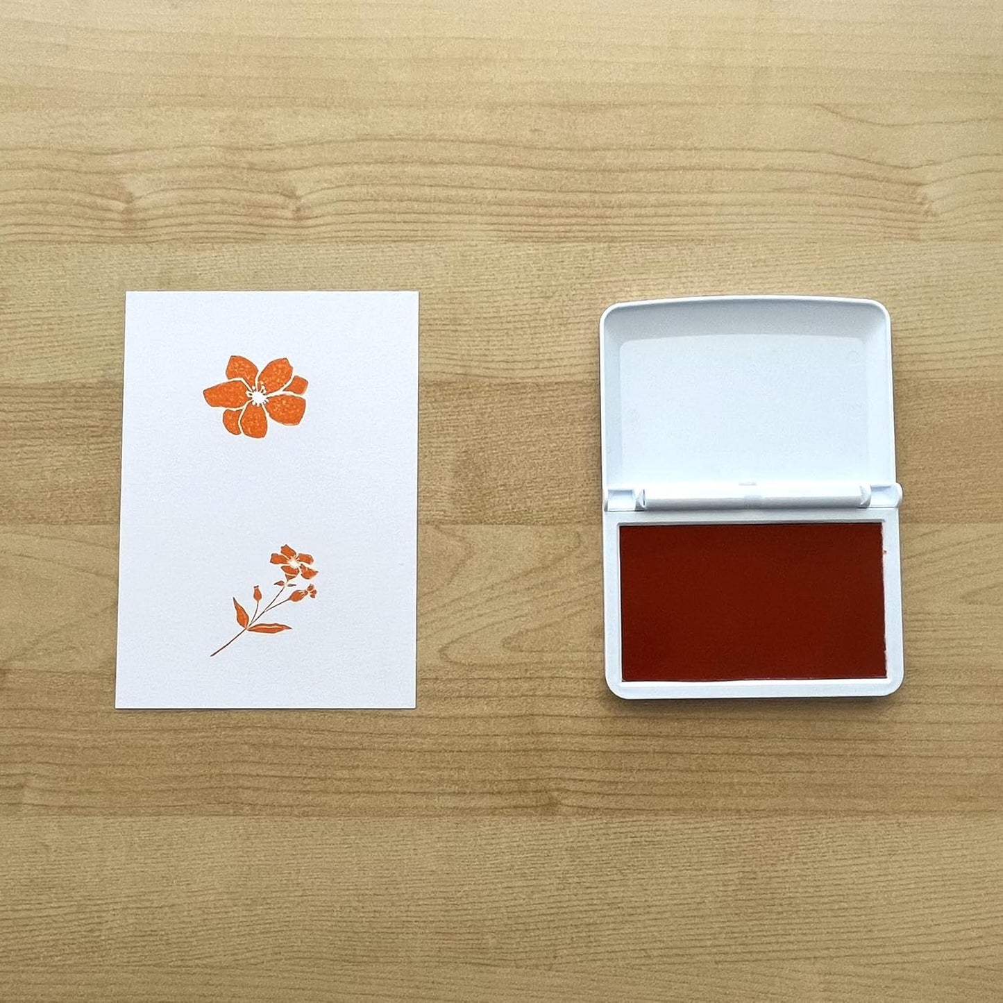 COLOP Make Series, Ink Stamp Pads, with Non-Toxic Premium Ink, Water-Based Acid-Free (Shiny Orange, Make 3-3-1/2" x 6-1/4")