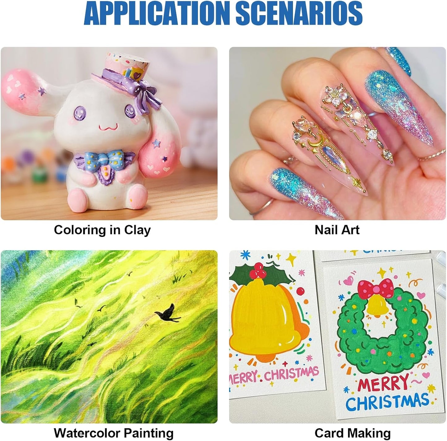 Mini Glitter Watercolor Paint Set with Paper, 24 Colors Shimmer Metallic Watercolour Painting Sets, Solid Pearl Water Color Paints for Adult, Kids, Green 1ml Trial Pack(Letter from Spring)