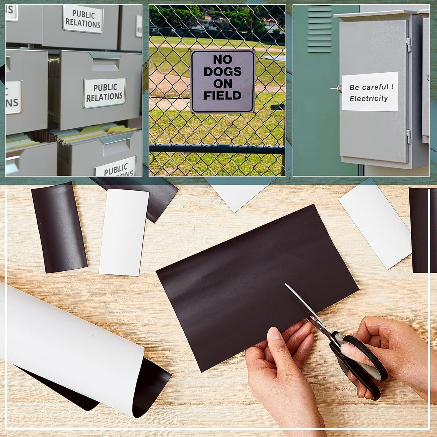 Amylove Blank White Surface Magnet Sheets 36 Inch x 5 Feet, 30 Mil Magnetic Roll Printable Flexible Vinyl Blank Magnetic Sign Sheet Safe for Vehicles DIY Craft Project