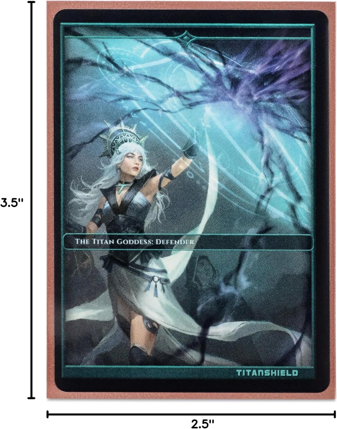 TitanShield (150 Rose Gold Sleeves) Compatible with MTG Magic The Gathering, Lorcana, Board Games and Trading Cards 2.5" x 3.5" 66x91mm