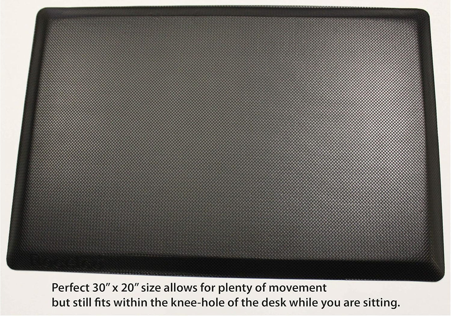 Rocelco 32" Height Adjustable Standing Desk Converter with Anti Fatigue Mat BUNDLE - Sit Stand Up Dual Monitor Riser - Computer Workstation - Large Retractable Keyboard Tray - Black (R ADRB-MAFM)