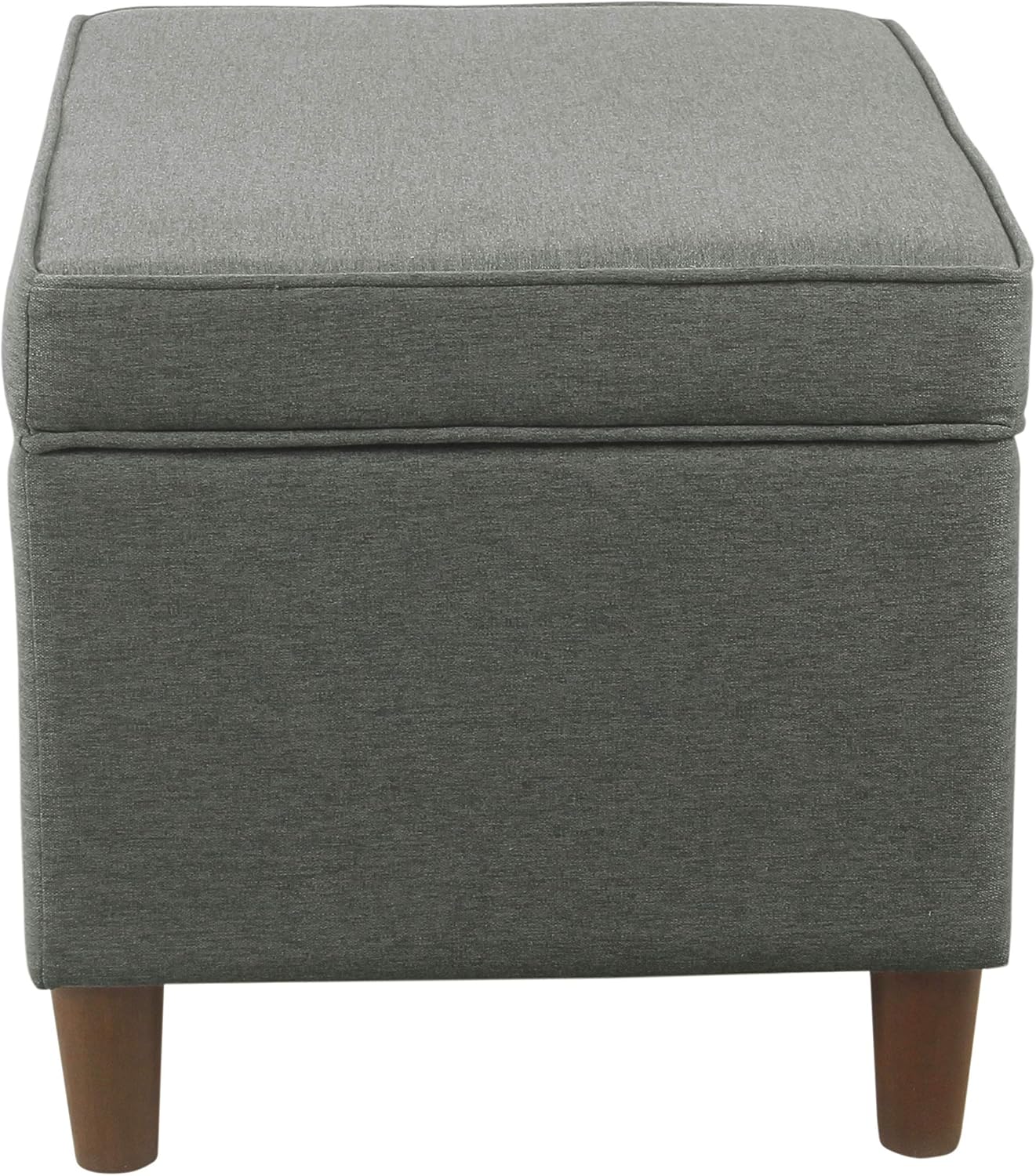 Home Decor | Dinah Collection Modern Storage Ottoman | Ottoman with Storage for Living Room & Bedroom (Grey)