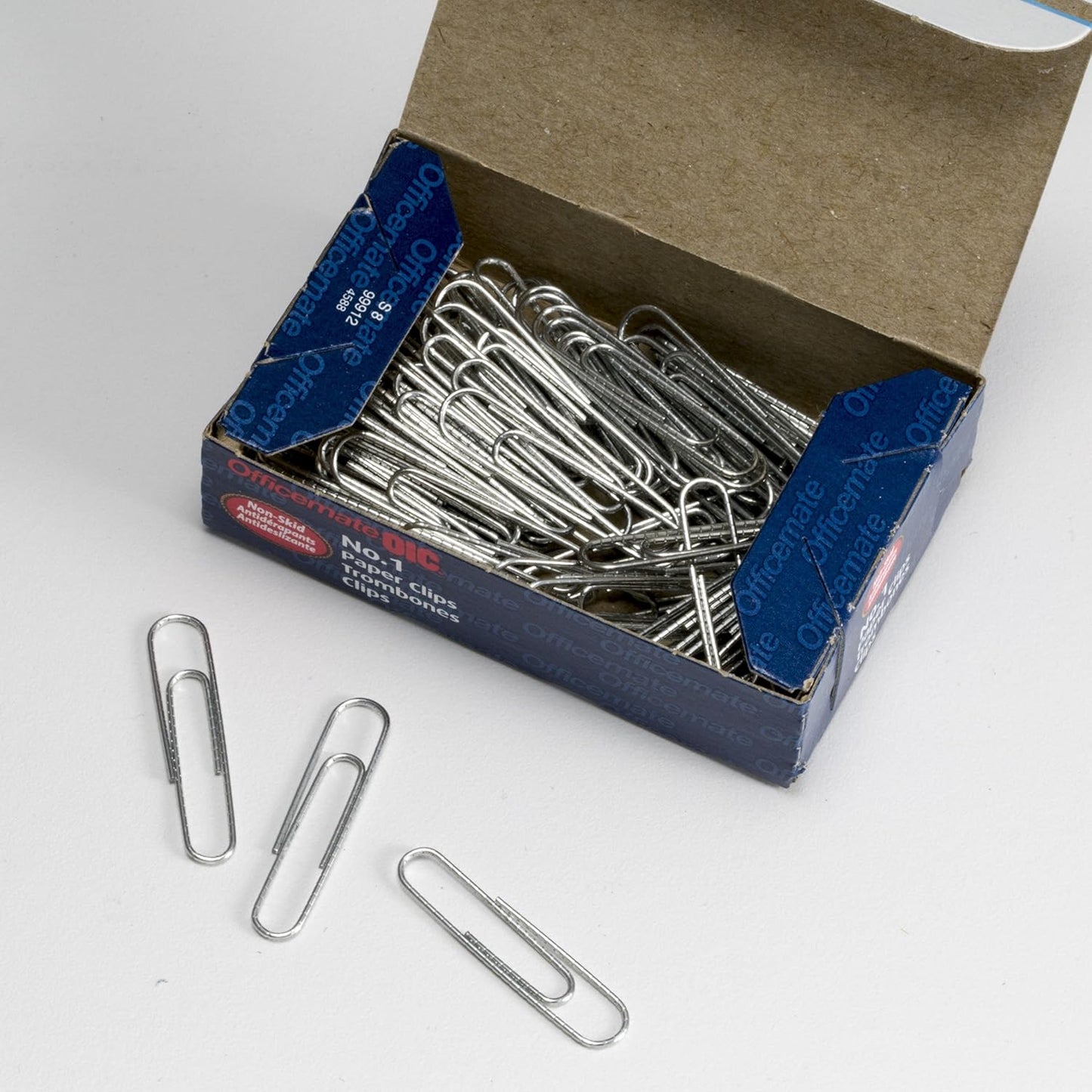 Officemate Premium #1 Paper Clips, 600 Paper Clips (6 Boxes of 100 Each)