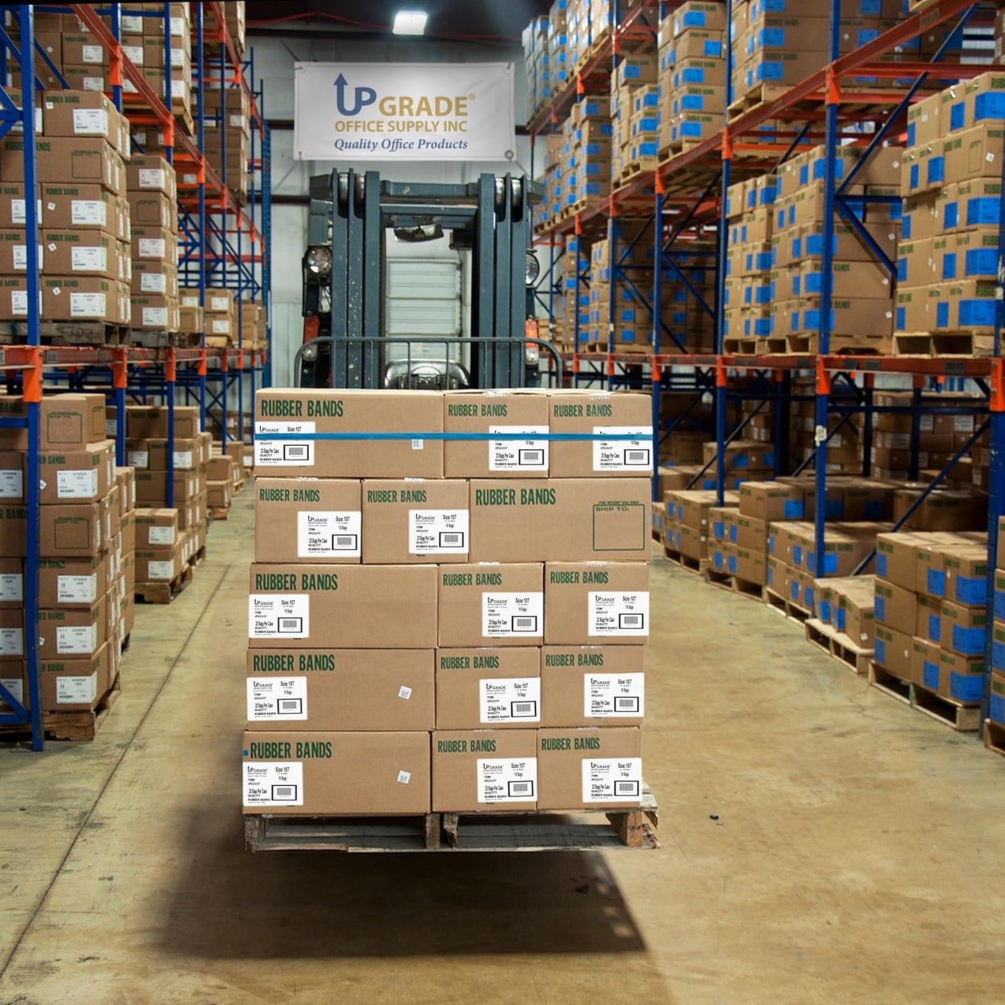 Upgrade Office Supply UPG234107CS Rubber Bands, Size 107 (7 x 5/8), 800 Bands, 1 lb 20-Pack Case, USA