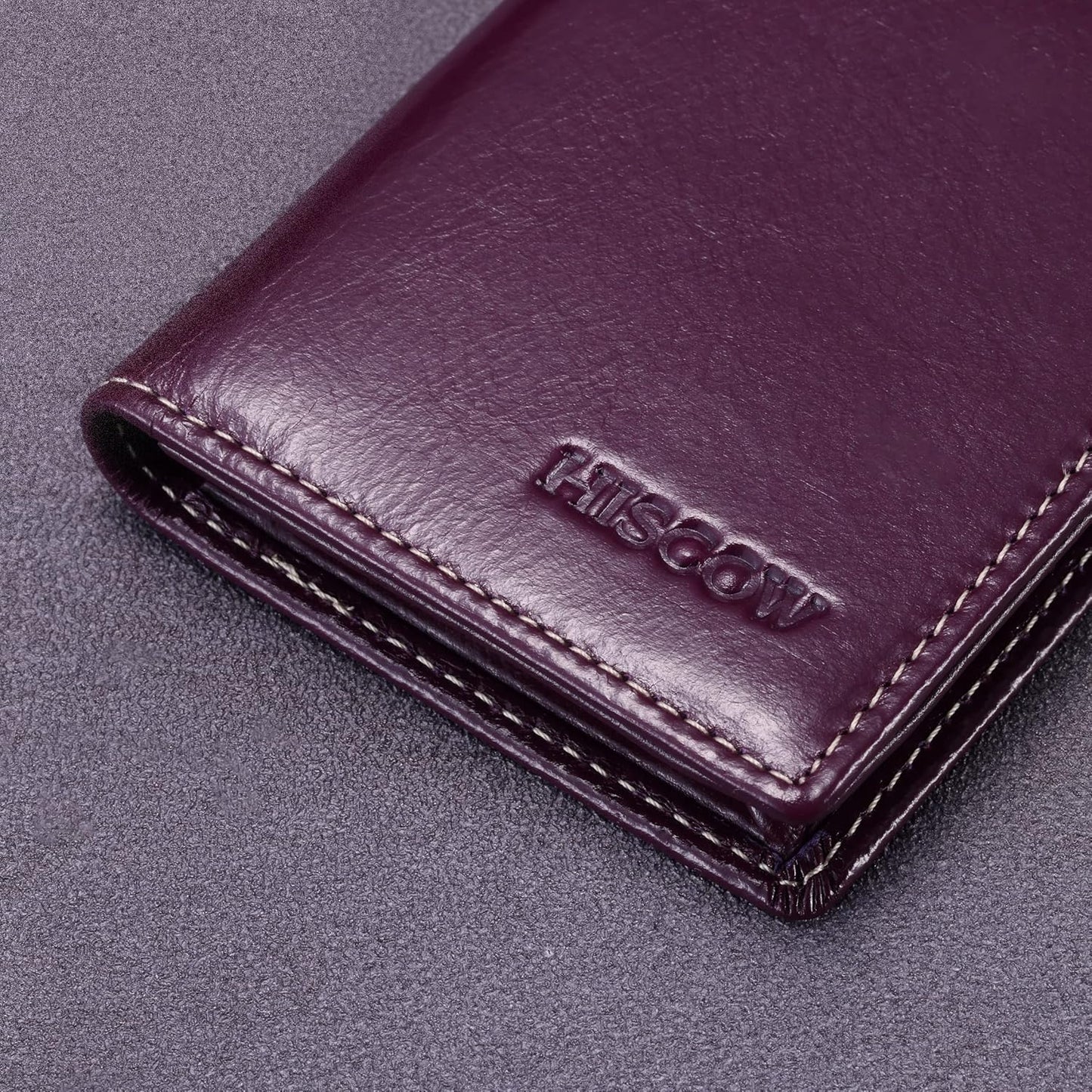 Leather Business Card Case Holder for Men & Women, Italian Calfskin