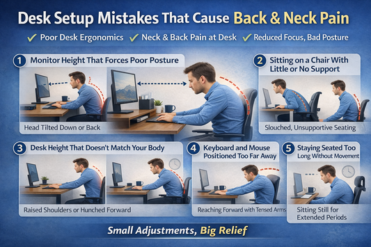 Desk Setup Mistakes That Cause Back & Neck Pain