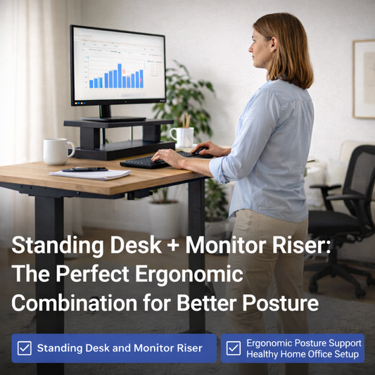 Standing Desk + Monitor Riser: The Perfect Ergonomic Combination for Better Posture