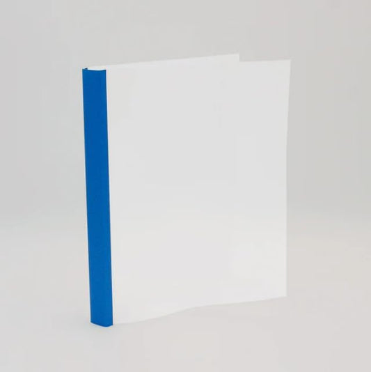 Thermal Binding Clear Covers with Steel Spine –for Thermal Binding Machines – Formerly Unibind – Used in Real Estate, Education and Various Businesses (Azur, 80 Sheets Max - 72/Box)