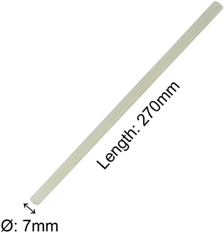 TrendBox Pack of 100 Clear 7mmx270mm - Hot Melt Glue Sticks Strips Melting Adhesive for Handmade Craft DIY Home Office Project Craftwork Fix & Repairs