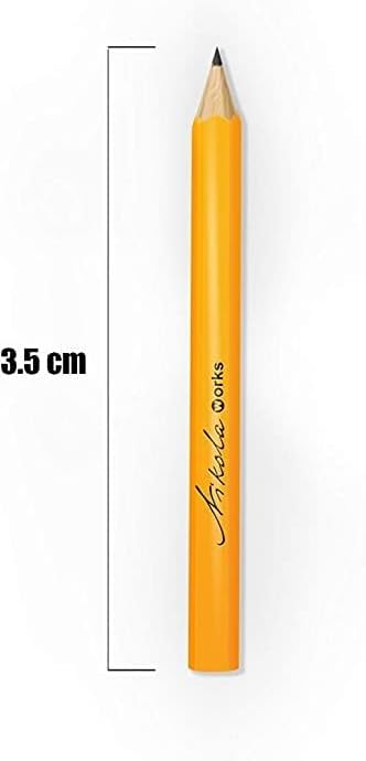 Mini Golf Pencils Without Erasers - 96 Count - Classic Pre-Sharpened #2 HB American Pew Pencils Standard Hex Shaped Bulk Pack