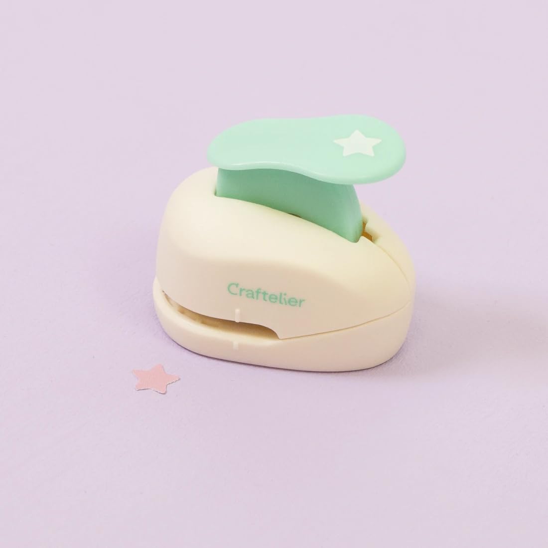 Craftelier - 3/8 Inch Star Hole Punch with Lever Press – Star Hole Puncher for Paper Crafts | Star Punch for Scrapbooking, DIY Cards & Journals | Hole Punch Shapes for Paper & Cardstock.