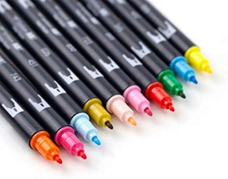 Tombow Dual Brush Pen Art Markers (10-Pack, Celebration)