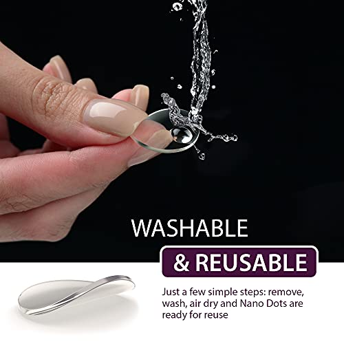 Double Sided Sticky Dots 200PCs - Clear Round Mounting Putty - Sticky Tack for Hanging - Picture Hangers Without Nails - Adhesive Double Sided Tape Dots - Poster Putty Removable