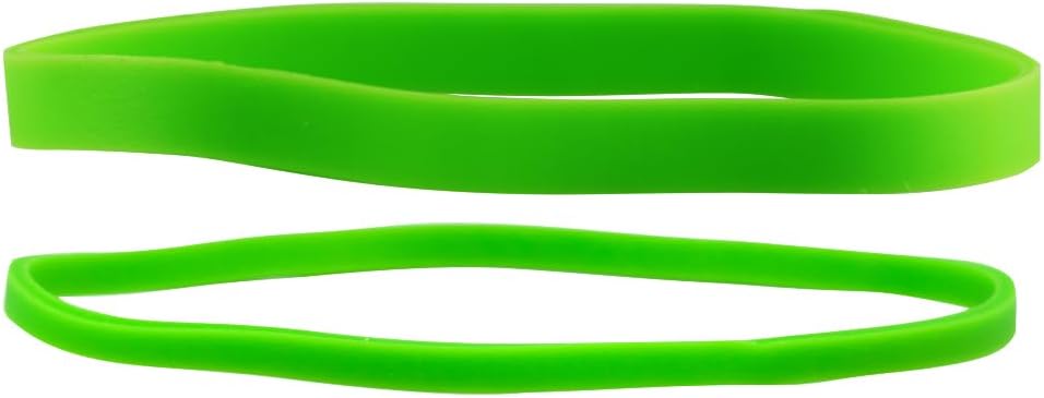 JAM PAPER Colorful Rubber Bands - Sizes 33 & 64 Set - Green Multi-Purpose Rubberbands - 200/Pack