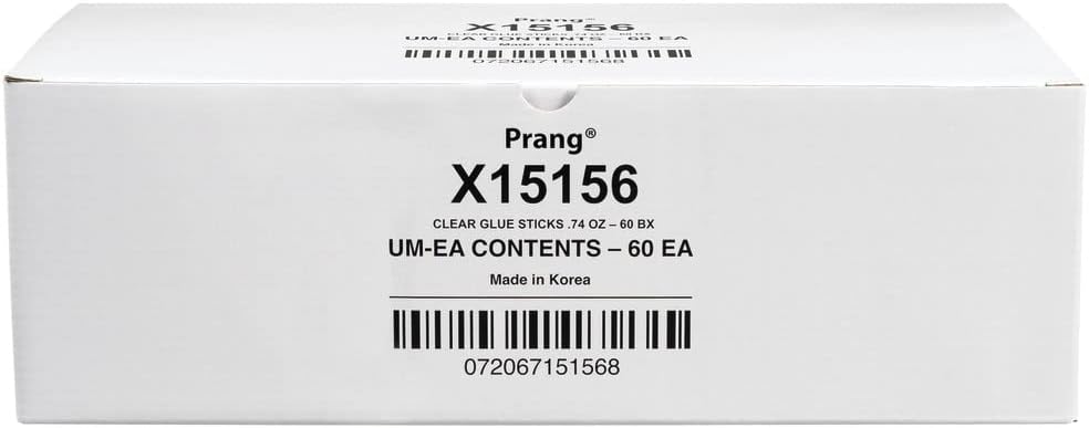 Prang Washable Glue Stick, Clear, 74 Oz., 60 Count
