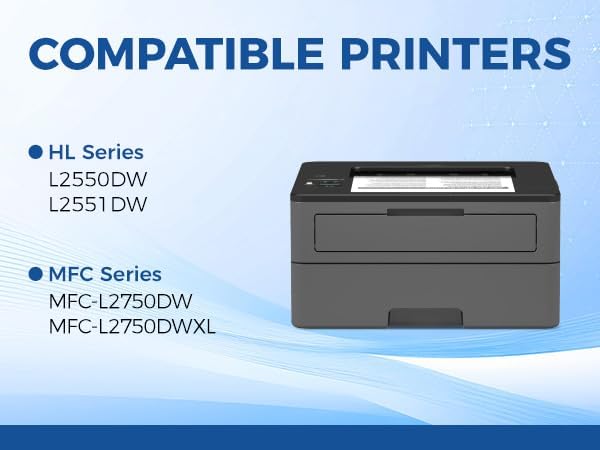 TN630 Black Toner Cartridge 2-Pack Replacement Compatible for Brother TN-630 TN660 Toner HL-L2380DW HL-L2320D HL-L2340DW DCP-L2540DW MFC-L2700DW MFC-L2720DW HL-L2300D HL-L2360DW MFC-L2740DW Printer