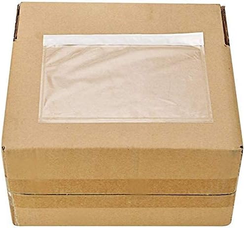 100 Pcs-7.5x5.5 Packing List Mailing Envelopes Shipping Envelopes Packing List Clear Adhesive Shipping label sleeves Shipping Supplies for Small Businesses