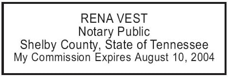 Notary Stamp Seal Ink Personalized Self Inking Stamp Custom Stamp Rubber Stamp Trodat 4913 Self Ink Notary Stamp - 7/8" x 2-3/8" Impression Area