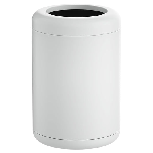 White Open Top Trash can,10L/2.6GAL, Wastebasket Bin,Garbage Can for Bathroom,Living Room,Office,Kitchen,Bedroom,Hotel (White)