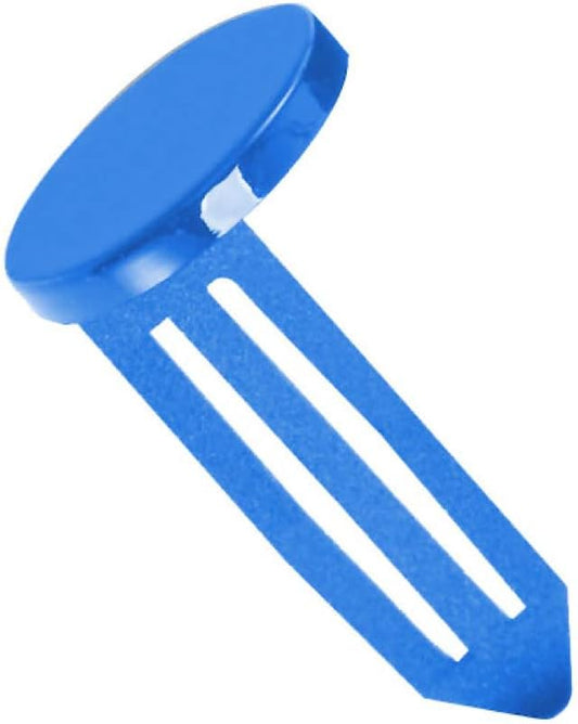 BankSupplies Keyhole Signals - Blue Rent Overdue Signal - Box of 25 - Non-Chip - Reusable & Long-Lasting - at-a-Glance Organization - Color Coded Plugs