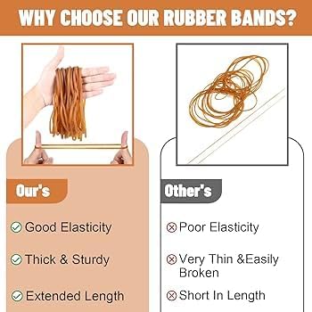 Rubber Band Depot, Size #18, Everyday Rubber Bands - Rubber Band Measurements: 3" x 1/16'' - Approximately 450 Rubber Bands Per Bag - 1/4 Pound Bag