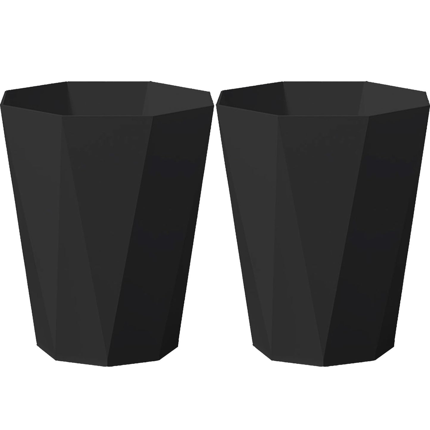 Small Trash Can 2.6 Gallon Bathroom Garbage Can Waste Basket Recycling Bin for Toilets Dorms Kitchens, Black