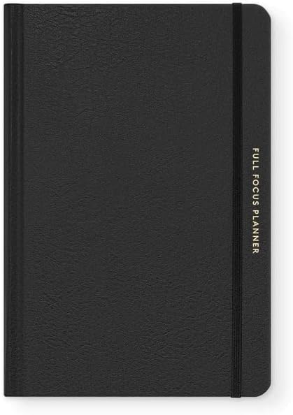 Full Focus Black Vegan Leather Planner by Michael Hyatt - The #1 Daily Planner to Set Annual Goals, Increase Focus, Eliminate Overwhelm, and Achieve Your Biggest Goals - Hardcover