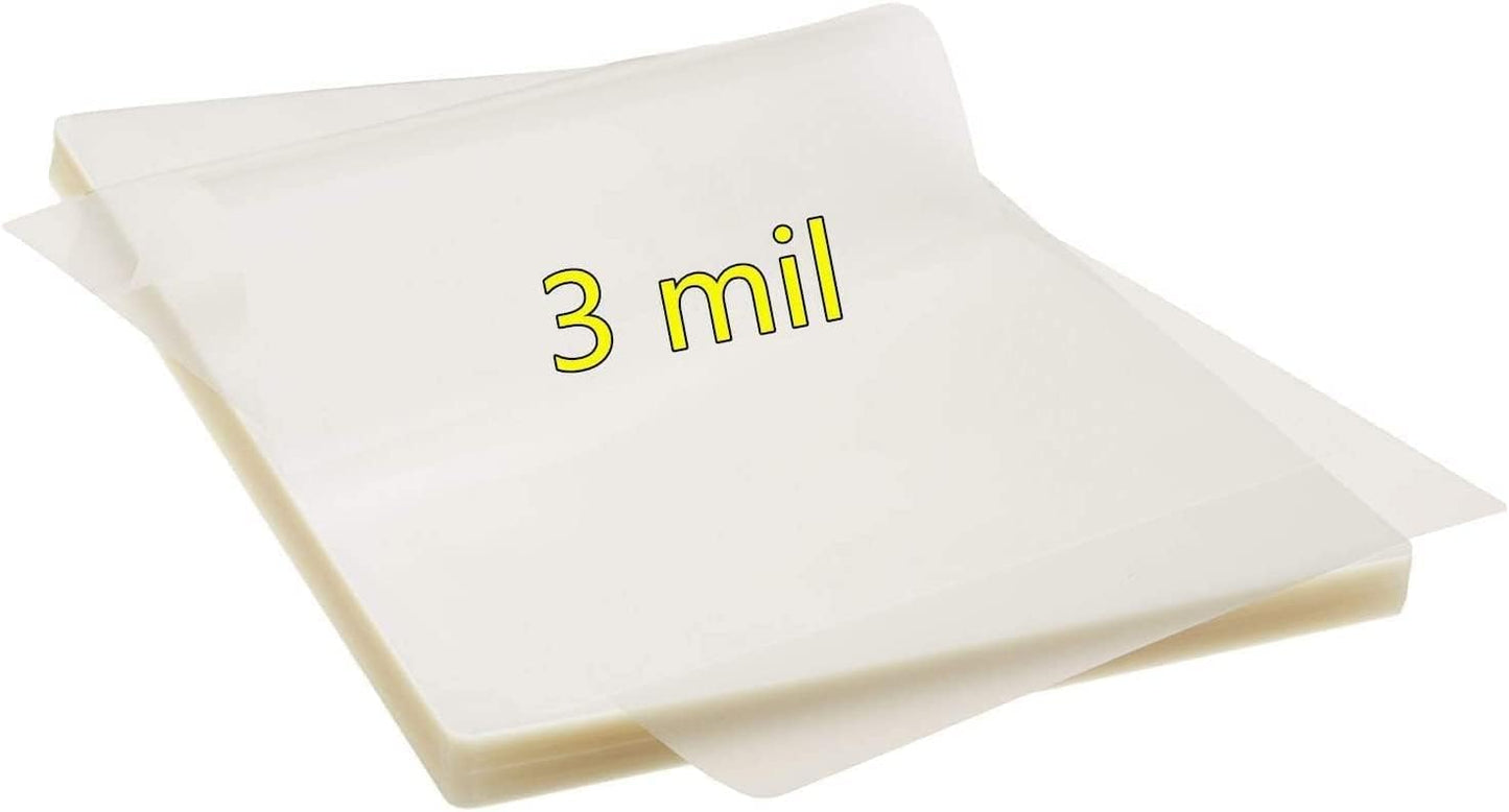 RyhamPaper Thermal Laminating Pouches, Laminating Sheets 9 x 11.5 Inches Letter Size 3 mil, 100 Pack Laminator Sheets for Sealed Document, Cards, Clear Laminated Finish, Round Corner, Waterproof