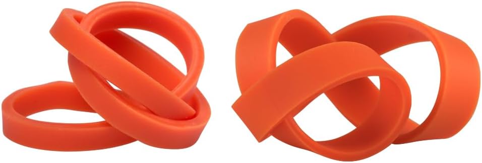 JAM PAPER Colorful Rubber Bands - Sizes 33 & 64 Set - Orange Multi-Purpose Rubberbands - 200/Pack