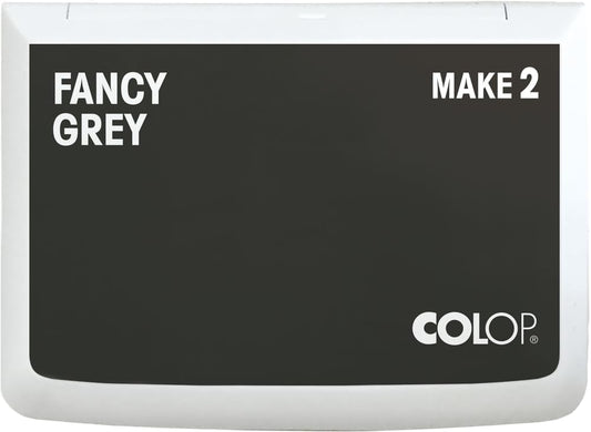 COLOP Make Series, Ink Stamp Pads, with Non-Toxic Premium Ink, Water-Based Acid-Free (Fancy Grey, Make 2-2-3/4" x 4-1/4")