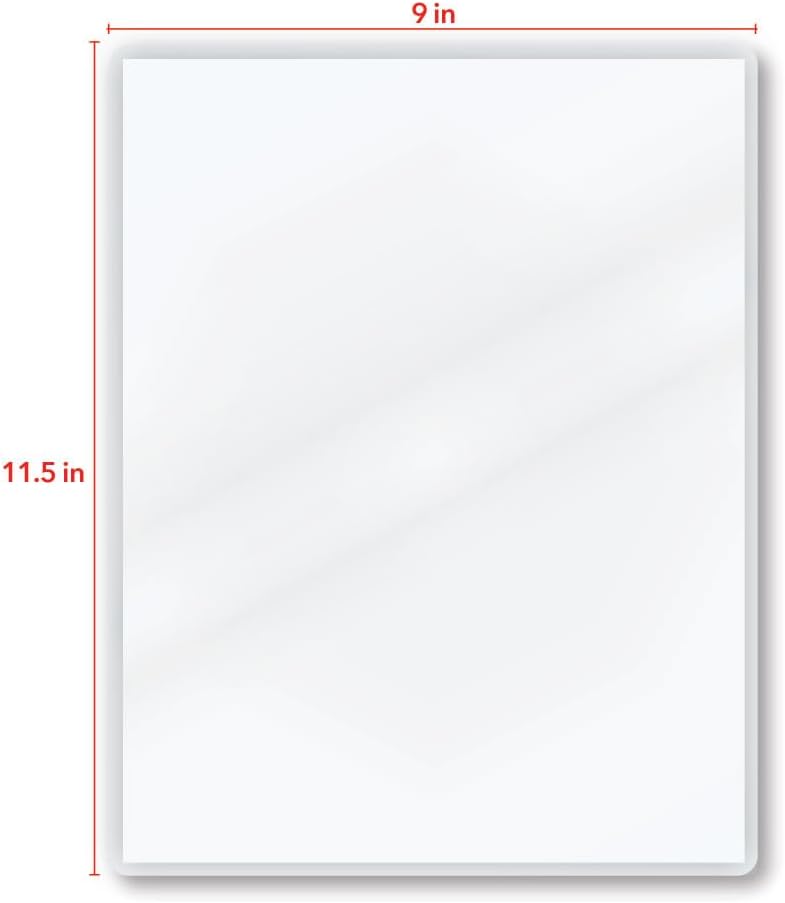 TruLam 3 Mil Sticky-Back Laminating Pouches with Rounded Corners | Letter Size | 9 in. x 11-1/2 in. | Glossy Finish | Premium Adhesive for High-Clarity | 2 Carriers Included | 100 Pack