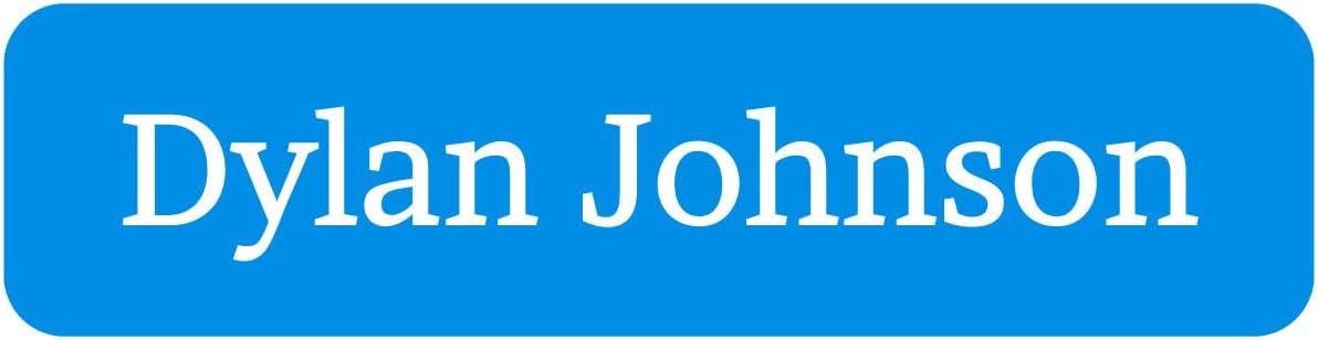 Name Bubbles - Custom Small Rectangle Name Labels for Kids (64 Labels) - Personalized Waterproof Name Stickers for Daycare, Lunch Boxes, Water Bottles, Shoes, School Supplies, & Camp (One Color)