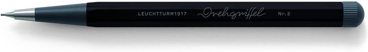 LEUCHTTURM1917 - Drehgriffel Mechanical Pencil - Refillable Writing Stylus with 0.7 mm HB Graphite Lead (Black)