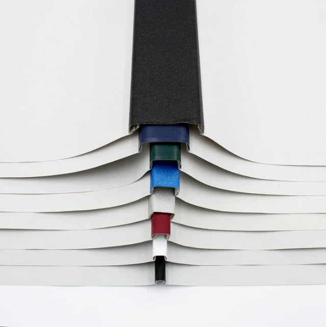 Thermal Binding Clear Covers with Steel Spine –for Thermal Binding Machines – Formerly Unibind – Used in Real Estate, Education and Various Businesses (Black, 220 Sheets Max - 48/Box)