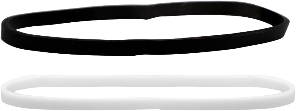 JAM PAPER Colorful Rubber Bands - Size 33 - Black & White Multi-Purpose Rubberbands - 200/Pack