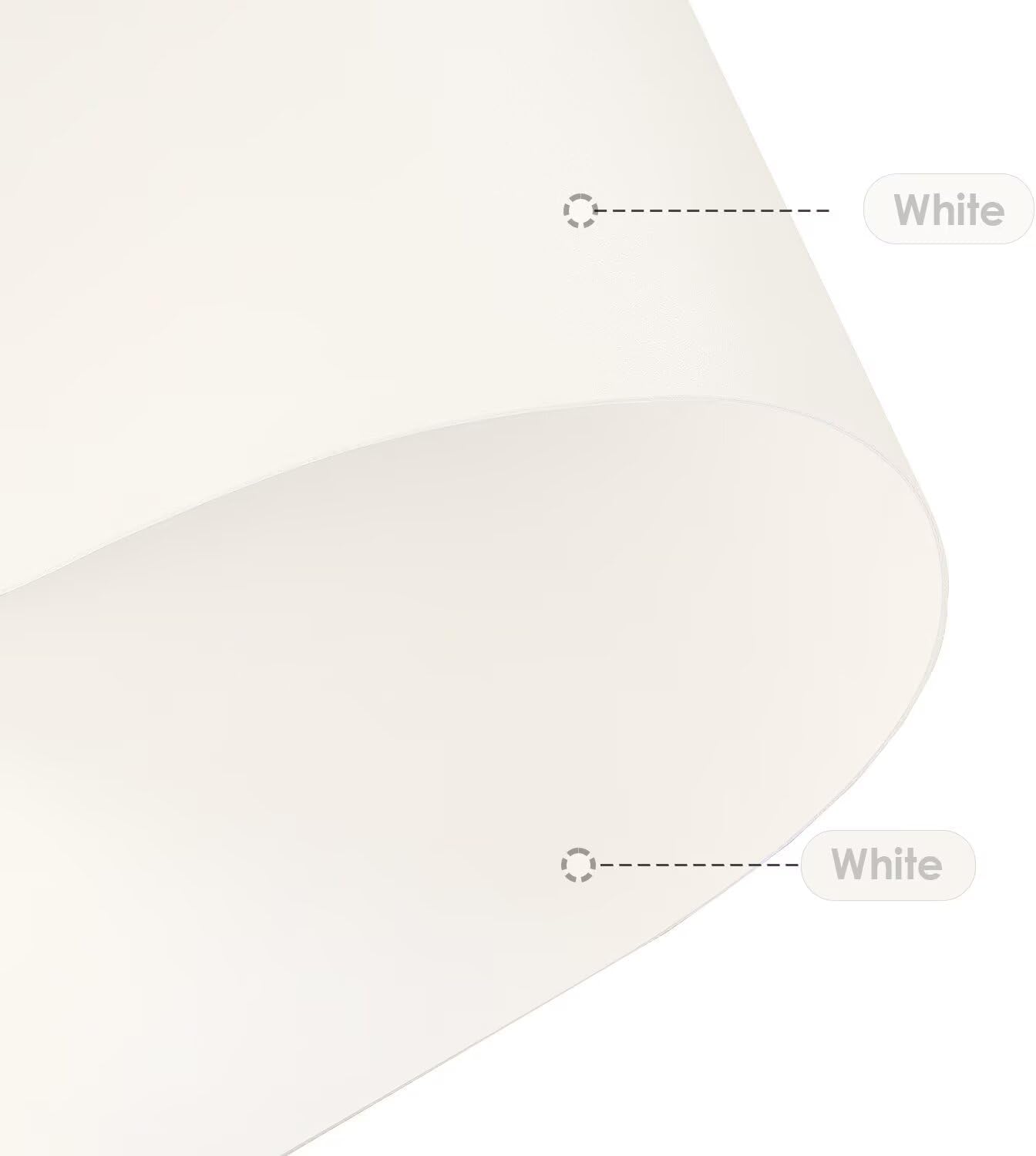 Leather Dresser Cover,1.8mm Thick,14x78 Inch,Dresser Protector Top,Dresser Top Protector,Dresser Cover Top,Dresser Top Cover,Dresser Cover Top for Bedroom.(White+White,14x78)