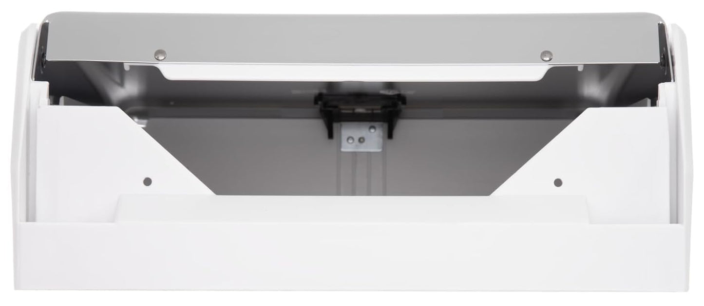 San Jamar True Fold Paper Towel Dispenser Holds Multifold/C-Fold Towels for Bathroom, Kitchens, and Restaurants, Metal and Plastic, 14.5 x 11.375 x 5 Inches, Chrome