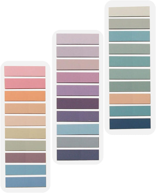 ELII 600 Pcs Page Markers Sticky Index Tabs,Transparent Sticky Notes,Morandi Book Page Tabs, Writable and Repositionable Flag Tabs Stickers