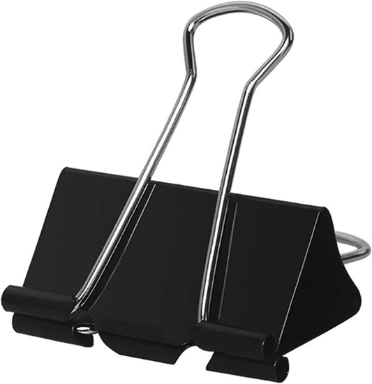 Large Binder Clips 2 Inch (60 Pack), Extra Large Binder Clips Big Paper Clamps for Office and Home Supplies, Black
