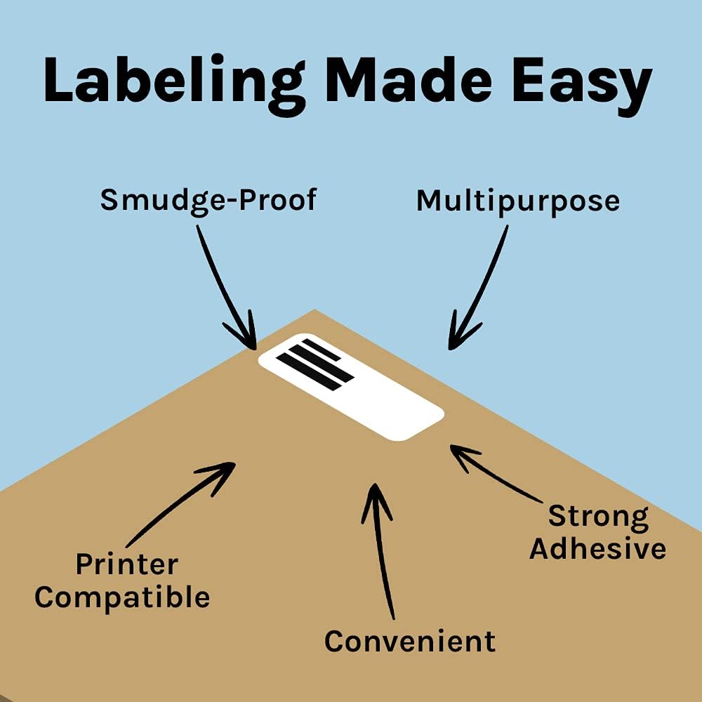 Premium Label Supply White Address Sticker Labels – 2.625" x 1" – Laser/Inkjet Compatible – (30 per Sheet), 1000 Sheets - 30,000 Total Adhesive FBA Labels