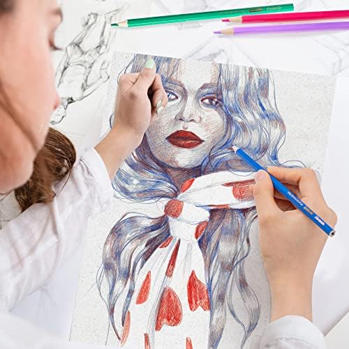 36 Pack Colored Pencils for Adult Coloring Books, Soft Core, Art Drawing Pencils for Artists Kids Beginners, Coloring Pencils Set with Sharpener for Coloring, Sketching, Painting