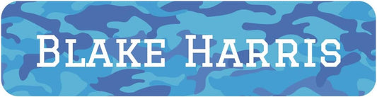 Name Bubbles - Custom Small Rectangle Name Labels for Kids (64 Labels) - Personalized Waterproof Name Stickers for Daycare, Lunch Boxes, Water Bottles, Shoes, School Supplies, & Camp (Camo)